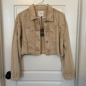 LE LIS Tan Denim Jacket